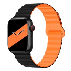 Ремінець Apple Watch 38, Watch 40, Hoco iWatch WA22, Black Orange, Чорний