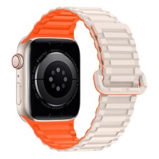 Ремінець Apple Watch 38, Watch 40, Hoco iWatch WA06, Starlight Orange, Білий