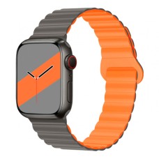 Ремінець Apple Watch 38, Watch 40, Hoco iWatch WA22, Gray Orange, Сірий