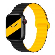 Ремінець Apple Watch 38, Watch 40, Hoco iWatch WA22, Black Yelllow, Чорний