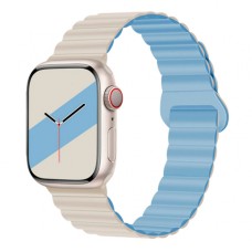 Ремінець Apple Watch 38, Watch 40, Hoco iWatch WA22, White Blue, Білий