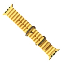 Ремешок Apple Watch 42, Watch 44, Ocean Band, Light Yellow, Желтый