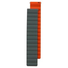 Ремінець універсальний Silicone Link, Gray-Orange, Сірий