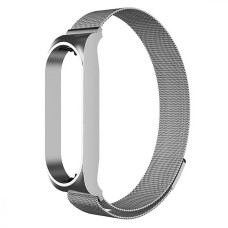 Ремінець Xiaomi Mi Band 8, Milanese loop, Сталевий, Срібний