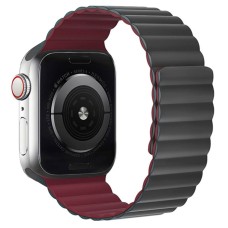 Ремінець Apple Watch 42, Watch 44, Hoco iWatch WA07, Grey-Red Wine, Сірий