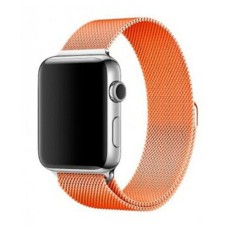 Ремінець Apple Watch 38, Watch 40, Milanese loop, Помаранчевий