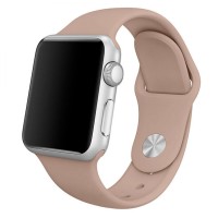 Ремешок Apple Watch 38, Watch 40, Sport Band, Пудровый, Розовый