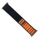 Ремешок Apple Watch 42, Watch 44, Alpine Loop, Black-Orange, Черный