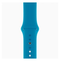 Ремешок Apple Watch 38, Watch 40, Silicone WatchBand, Aquablue, Синий