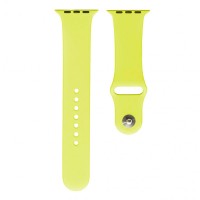 Ремешок Apple Watch 42, Watch 44, Silicone WatchBand, New Yellow, Желтый