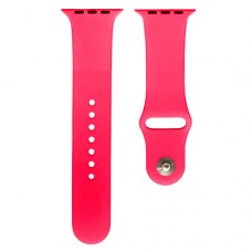 Ремінець Apple Watch 42, Watch 44, Silicone WatchBand, Hot Pink, Рожевий