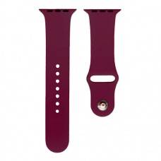 Ремінець Apple Watch 42, Watch 44, Silicone WatchBand, Marsala, Червоний