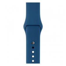 Ремінець Apple Watch 38, Watch 40, Silicone WatchBand, Alaskan Blue, Синій