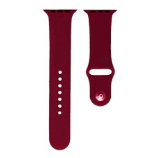 Ремінець Apple Watch 42, Watch 44, Silicone WatchBand, Marsala, Червоний