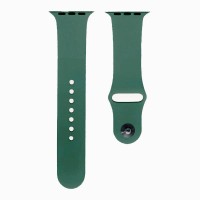 Ремешок Apple Watch 38, Watch 40, Silicone WatchBand, Pine Green, Зеленый