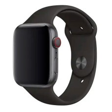 Ремінець Apple Watch 42, Watch 44, Silicone WatchBand, Чорний