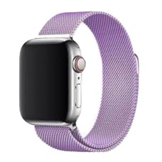 Ремінець Apple Watch 38, Watch 40, Milanese loop, Лавандовий