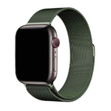 Ремінець Apple Watch 38, Watch 40, Milanese loop, Olive Green, Оливковий