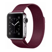 Ремешок Apple Watch 38, Watch 40, Milanese loop, Rose Red, Красный
