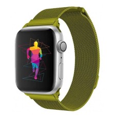 Ремінець Apple Watch 38, Watch 40, Milanese loop, Grass Green, Зелений