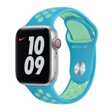 Ремінець Apple Watch 42, Watch 44, Nike Sport Band, Chlorine Blue, Синій