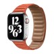 Ремінець Apple Watch 38, Watch 40, Leather Link, Помаранчевий