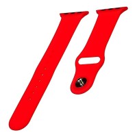 Ремешок Apple Watch 42, Watch 44, Silicone Band, Красный