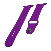 Ремінець Apple Watch 42, Watch 44, Silicone Band, Grape, Фіолетовий