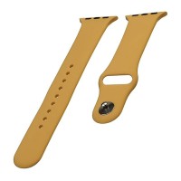 Ремешок Apple Watch 42, Watch 44, Silicone Band, Горчичный, Желтый