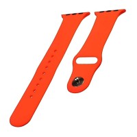 Ремешок Apple Watch 38, Watch 40, Silicone Band, Peach, Оранжевый