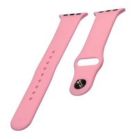 Ремешок Apple Watch 38, Watch 40, Silicone Band, Light Pink, Розовый