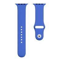 Ремешок Apple Watch 42, Watch 44, Silicone WatchBand, Royal Blue, Синий