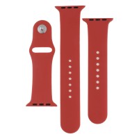 Ремешок Apple Watch 42, Watch 44, Silicone WatchBand, Camelia, Красный