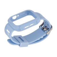 Ремешок Apple Watch 38, Watch 40, Silicone Shine Protect Case, Голубой