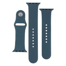 Ремінець Apple Watch 42, Watch 44, Silicone WatchBand, Granny Grey, Бірюзовий