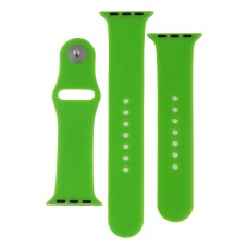 Ремінець Apple Watch 38, Watch 40, Silicone WatchBand, Shiny Green, Зелений