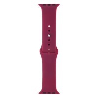 Ремінець Apple Watch 38, Watch 40, Silicone WatchBand, Garnet, Бордовий