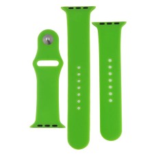 Ремінець Apple Watch 42, Watch 44, Silicone WatchBand, Shiny Green, Зелений