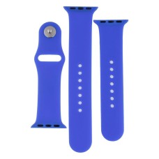 Ремінець Apple Watch 38, Watch 40, Silicone WatchBand, Shiny Blue, Синій