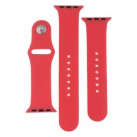 Ремінець Apple Watch 38, Watch 40, Silicone WatchBand, Rose Red, Червоний