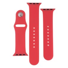 Ремінець Apple Watch 38, Watch 40, Silicone WatchBand, Rose Red, Червоний