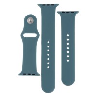 Ремешок Apple Watch 42, Watch 44, Silicone WatchBand, Pine Green, Зеленый