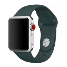 Ремінець Apple Watch 38, Watch 40, Silicone WatchBand, Forest Green, Зелений