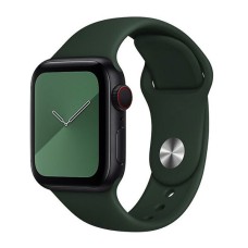 Ремінець Apple Watch 38, Watch 40, Silicone WatchBand, Dark Olive, Зелений