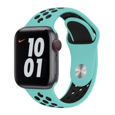 Ремінець Apple Watch 42, Watch 44, Sport Band, Бірюзовий З Чорним, Бірюзовий