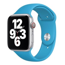 Ремінець Apple Watch 42, Watch 44, Silicone WatchBand, Блакитний