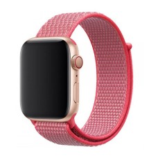 Ремінець Apple Watch 38, Watch 40, Sport Loop Band, Hibiscus, Рожевий