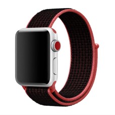 Ремінець Apple Watch 38, Watch 40, Sport Loop Band, Black/Red, Чорний