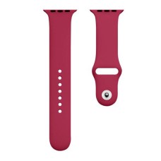 Ремінець Apple Watch 38, Watch 40, Silicone WatchBand, Бордовий