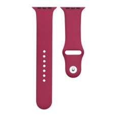 Ремінець Apple Watch 42, Watch 44, Silicone WatchBand, Бордовий